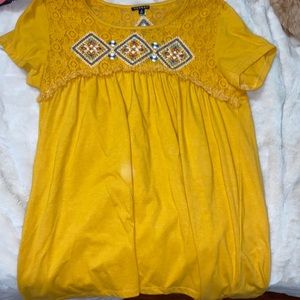 mustard yellow top